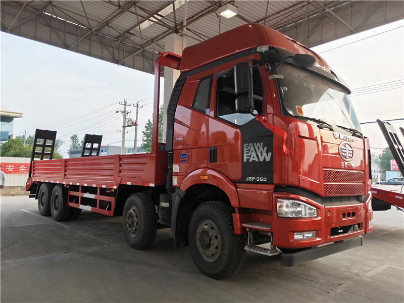 解放J6前四后八平板運輸車