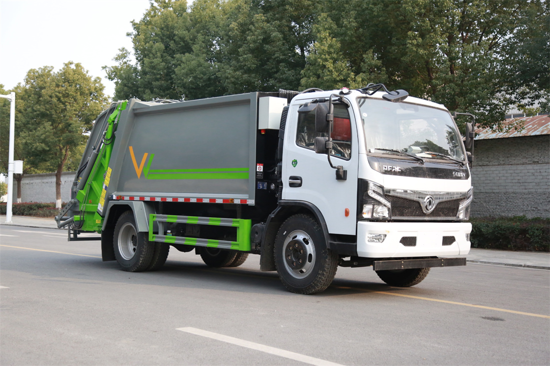 9方壓縮垃圾車-東風多利卡國六9方壓縮式垃圾車廠家價格